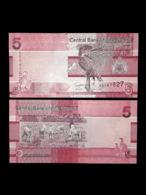 GAMBIA BILLETE DE 5 DALASIS