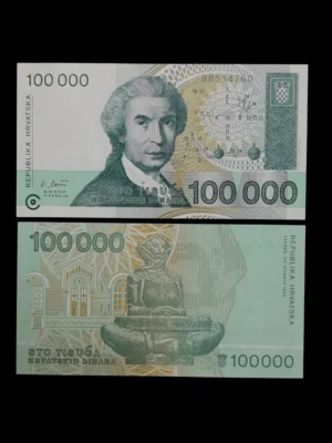 BILLETE CROACIA 100.000 DINAR
